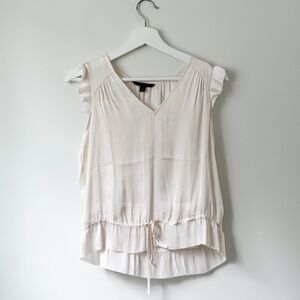 Banana Republic - SOFT SATIN RUFFLE TOP
